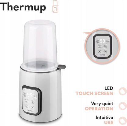 LIONELO podgrzewacz do butelek Thermup z LED touch screen, cichy i intuicyjny w użyciu