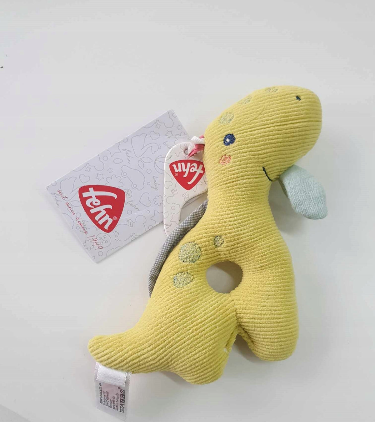 FEHN Happy Dino Κουδουνίστρα-λαβή για μωρά 16εκ.