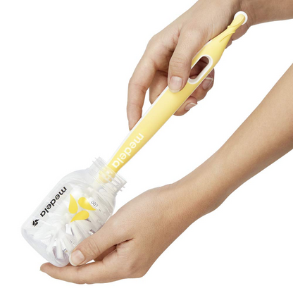 MEDELA 2en1 brosse de nettoyage pour tétines et biberons 30 cm + support