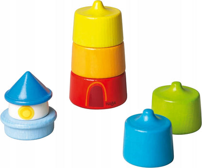 HABA blocs de construction en bois phare 7 éléments 21 cm