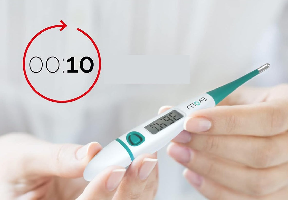 EVOLU DMT-4318 thermomètre numérique avec embout flexible + étui 10 secondes