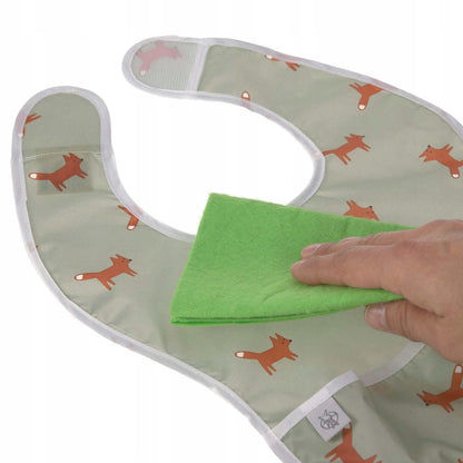 LASSIG babero de plástico con velcro y bolsillo x2 6-24 meses