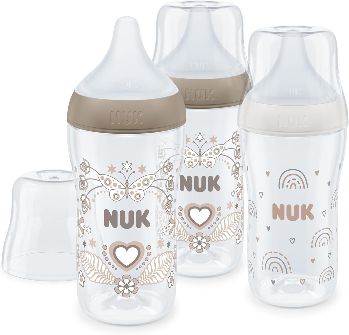 NUK Perfect Match set de inicio biberones 260 ml x3