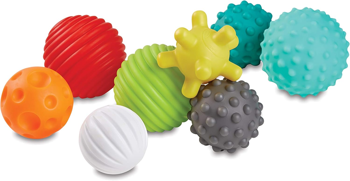 INFANTINO Senso Balls, Blocks & Buddies silikonowe zabawki 20 elementów