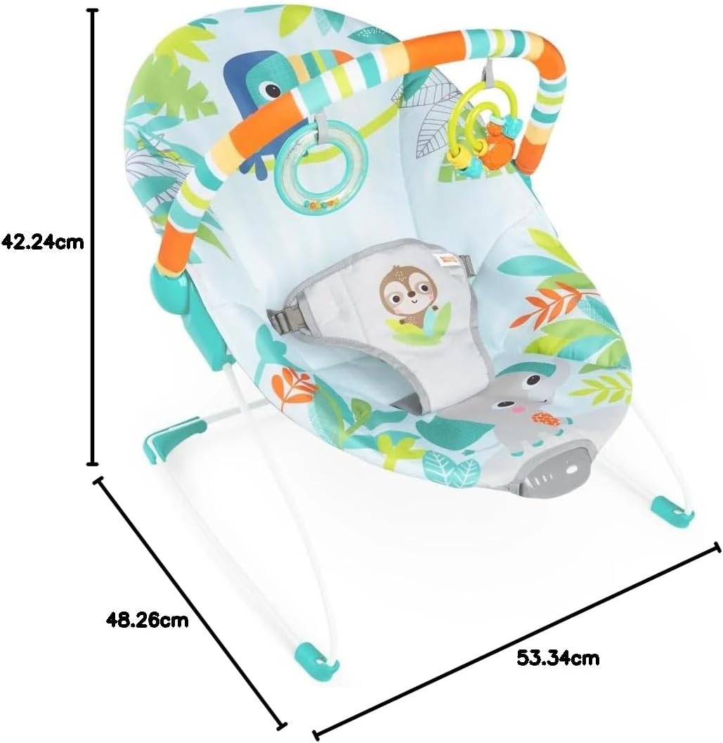 BRIGHT STARTS Rainforest hojdačka s vibráciami a melódiou