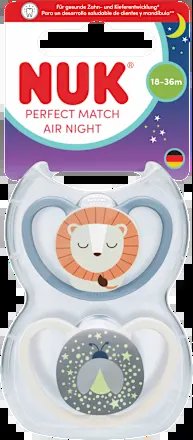 NUK Perfect Match Air Night fopspenen 18-36 mnd.