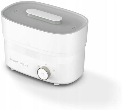 PHILIPS AVENT elektryczny sterylizator 293/00, biało-szary sterylizator i suszarka parowa do butelek