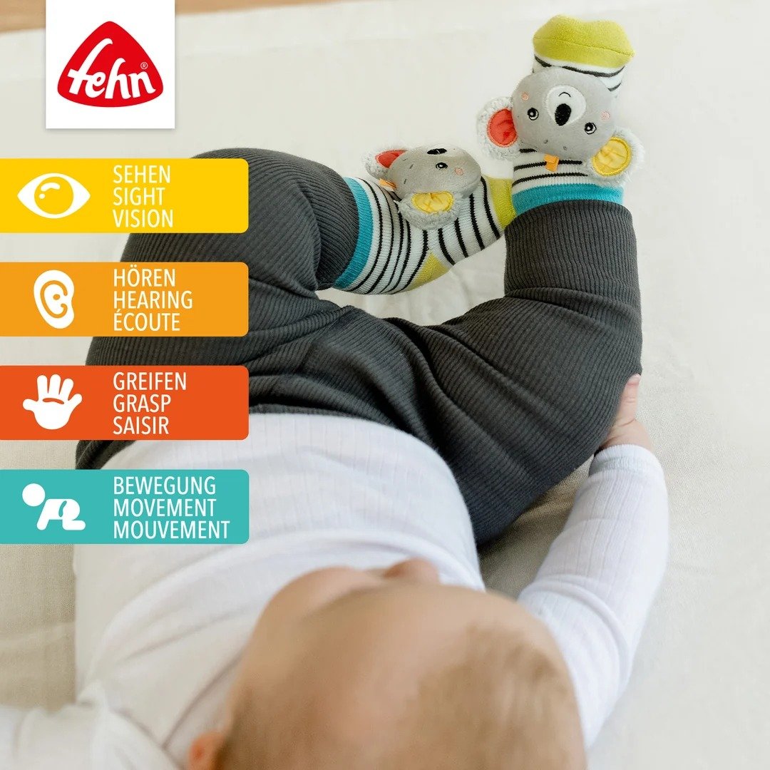 Fehn Koala skarpetki z grzechotką – nowy – zdjęcie 4