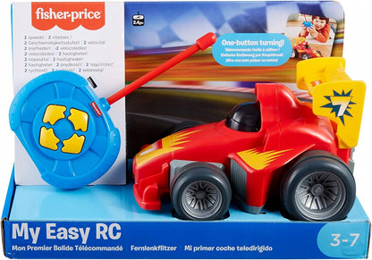 FISHER-PRICE My Easy RC samochód zdalnie sterowany czerwony z pilotem dla dzieci 3-7 lat