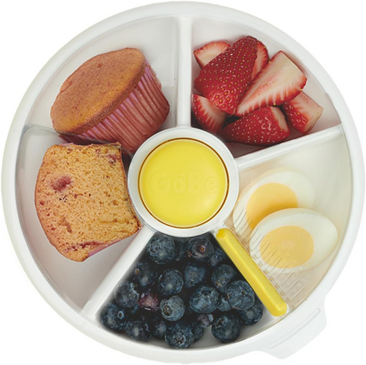 GOBE Snack Spinner obrotowy pojemnik na przekąski 5 komór 5,5 x 16 cm