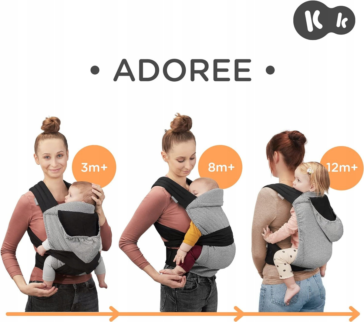 KINDERKRAFT ADOREE nosidełko ergonomiczne MEI TAI