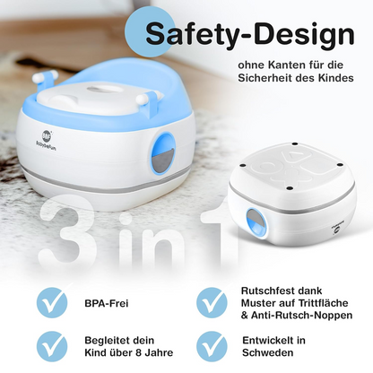 BABYBEFUN 3en1 pot réducteur marchepied