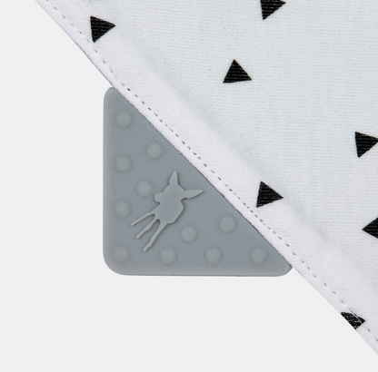 LASSIG bandana avec anneau de dentition en silicone 0-12 mois