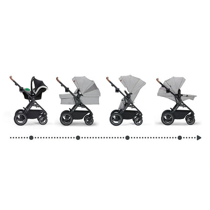 KINDERKRAFT B-TOUR poussette multifonction 3-en-1 jusqu'à 22kg + siège auto MINK PRO