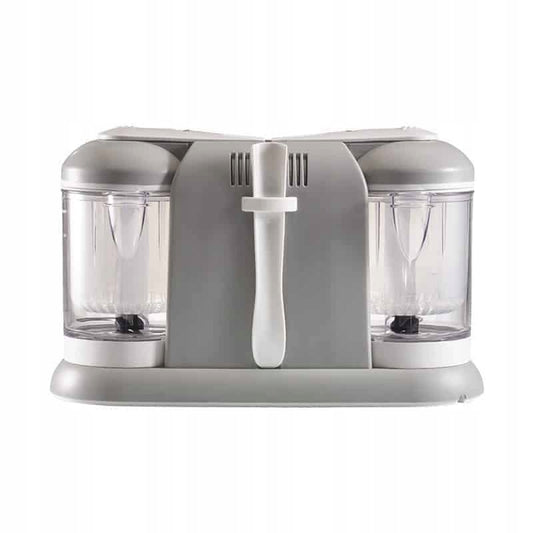 BEABA Babycook Duo ROBOT KUCHENNY 4 w 1 2200 ml, szary parowar z dwoma pojemnikami