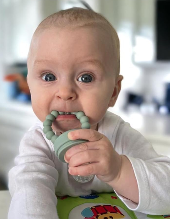 STONNY anneau de dentition distributeur de fruits pour bébés + 3 embouts 3-24 mois