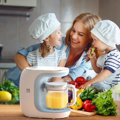 ECCOMUM robot kuchenny 5w1 parowar blender sterylizator + szpatułka