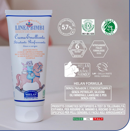 HELAN Linea Bimbi krem nawilżający i ochronny do ciała oraz twarzy dziecka 100 ml