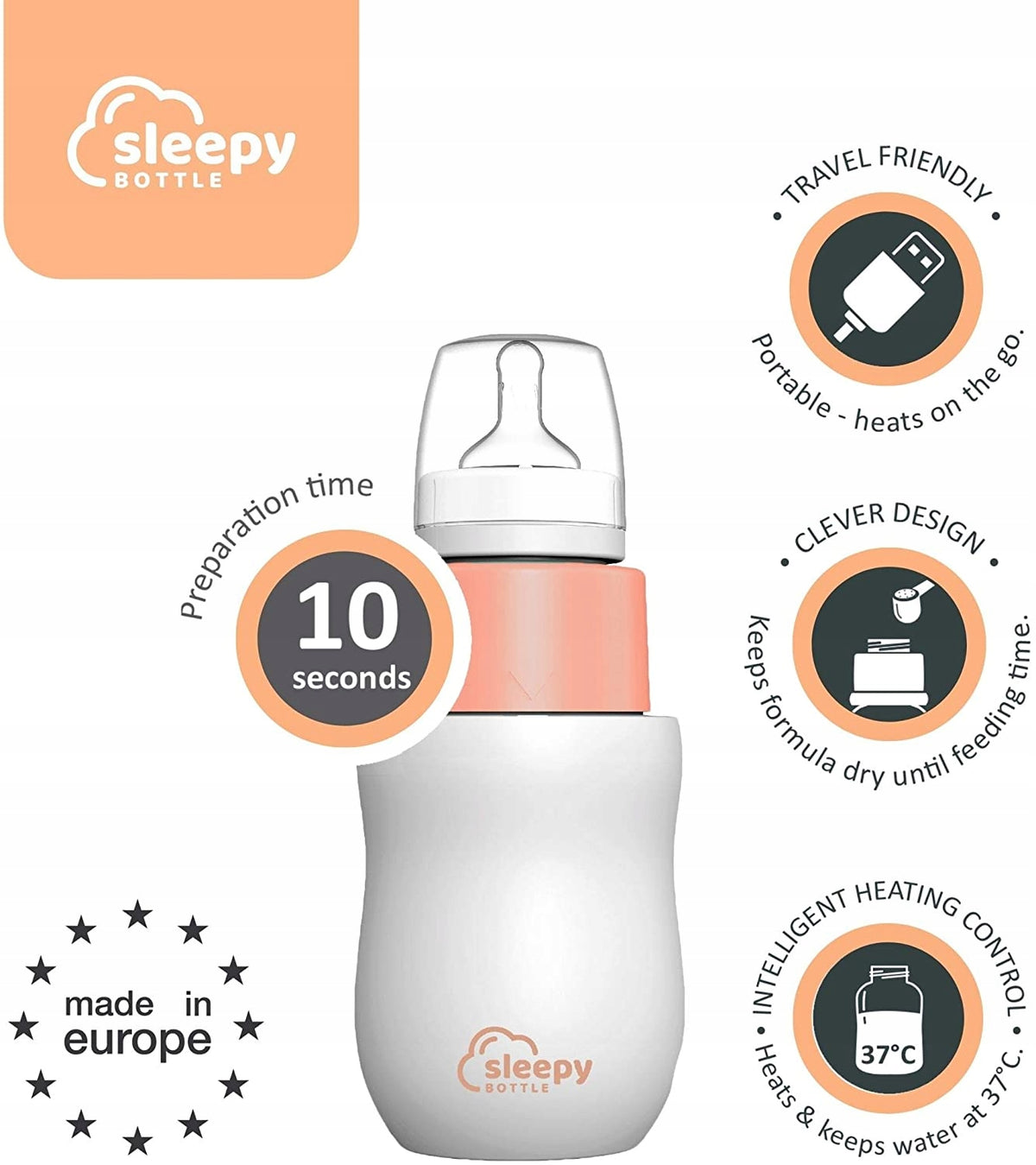 SLEEPY BOTTLE zestaw startowy podgrzewacz z butelk – zdjęcie produktu 3