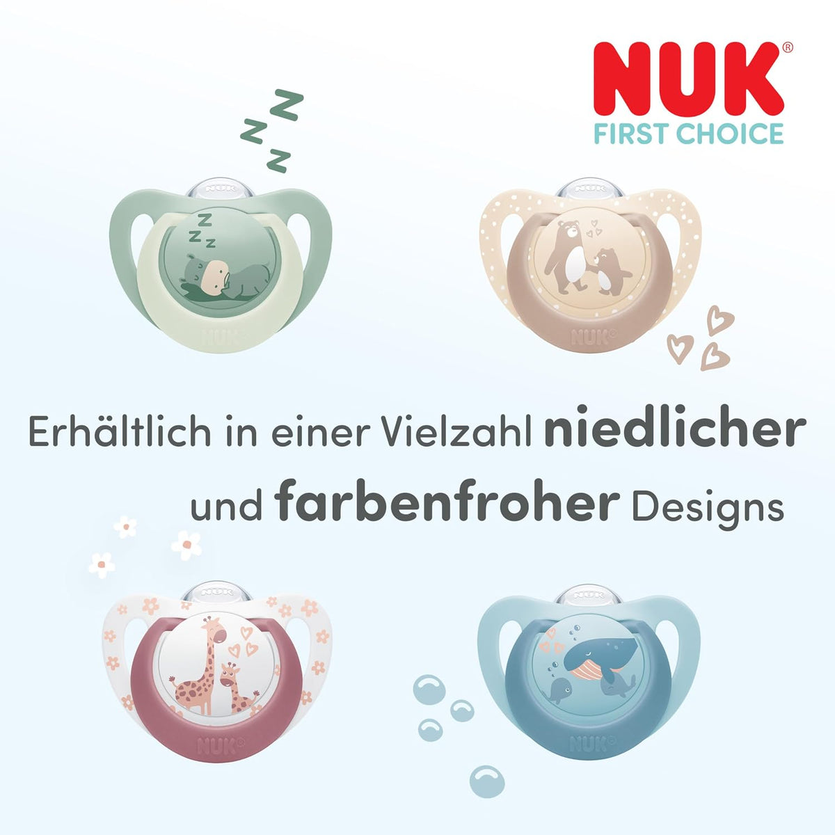 NUK First Choice suzetă de silicon x2 0-6 luni – imaginea produsului 3