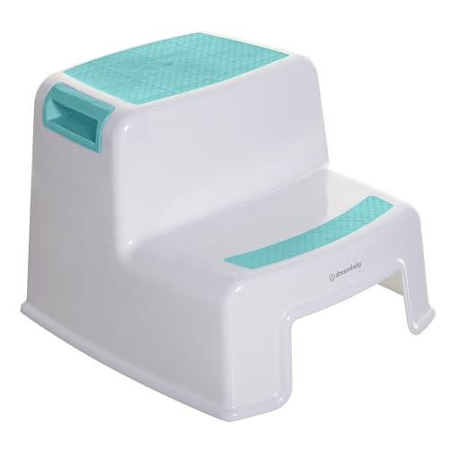 Marchepied pour enfant DREAMBABY à deux niveaux, blanc et bleu