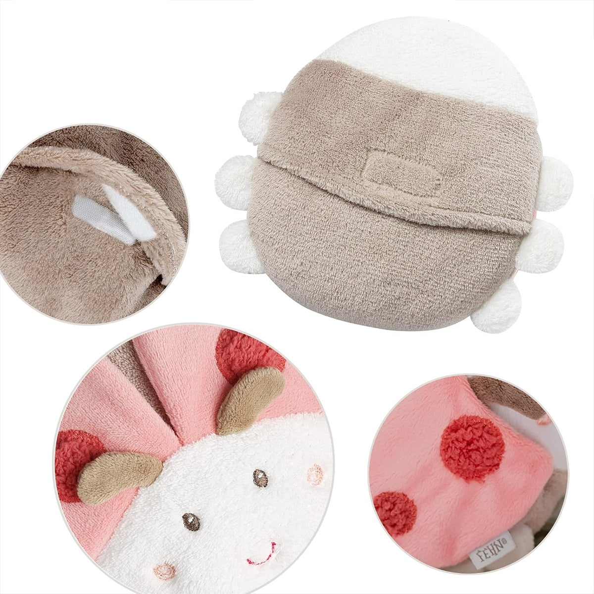 FEHN pluszowy termofor z pestkami wiśni 18 cm CHRZĄSZCZ – zdjęcie produktu 3
