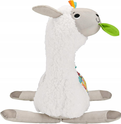 FISHER-PRICE GLK39 Lama do zabawy na brzuszku 34 x 45 cm, miękka lama do zabawy na brzuszku dla niemowląt 0+