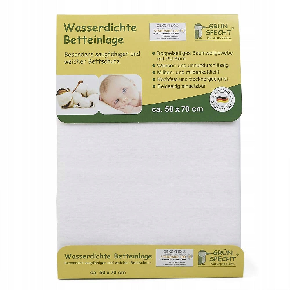 NATURSPECHT wodoodporny ochraniacz na materac 50x70 cm, chłonny i miękki, odporny na wodę i mocz