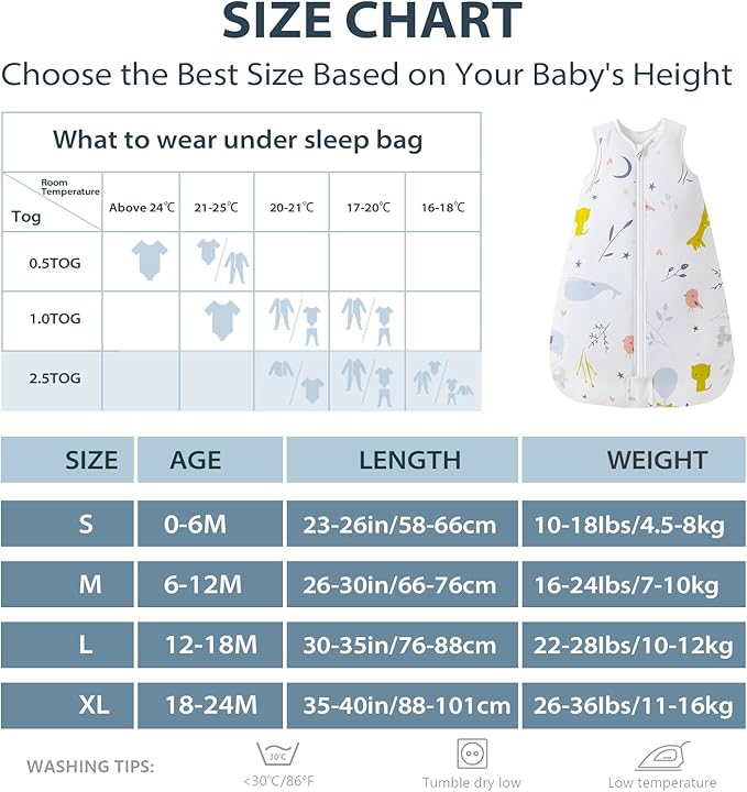 MOSEBEARS gigoteuse 2,5 TOG 12-18 mois