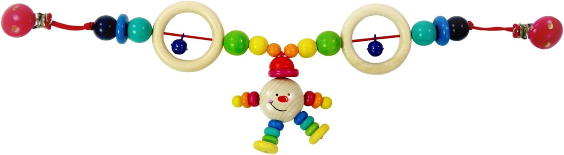 HESS suspension en bois avec grelot pour poussette, lit bébé, siège auto 40 cm