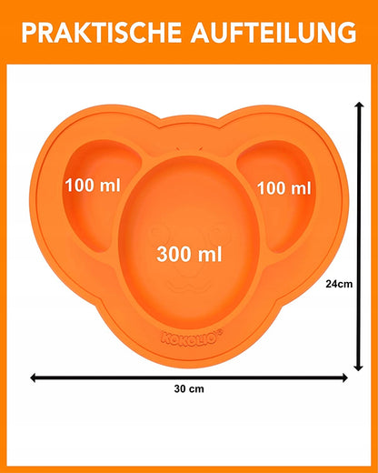 KOKOLIO tapis assiette 3 COMPARTIMENTS antidérapant