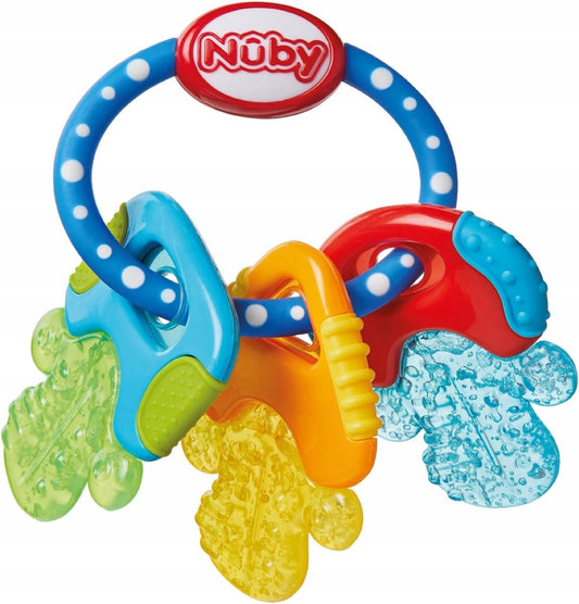 NUBY IcyBite anneau de dentition en silicone réfrigérant 9 x 14 cm CLÉS