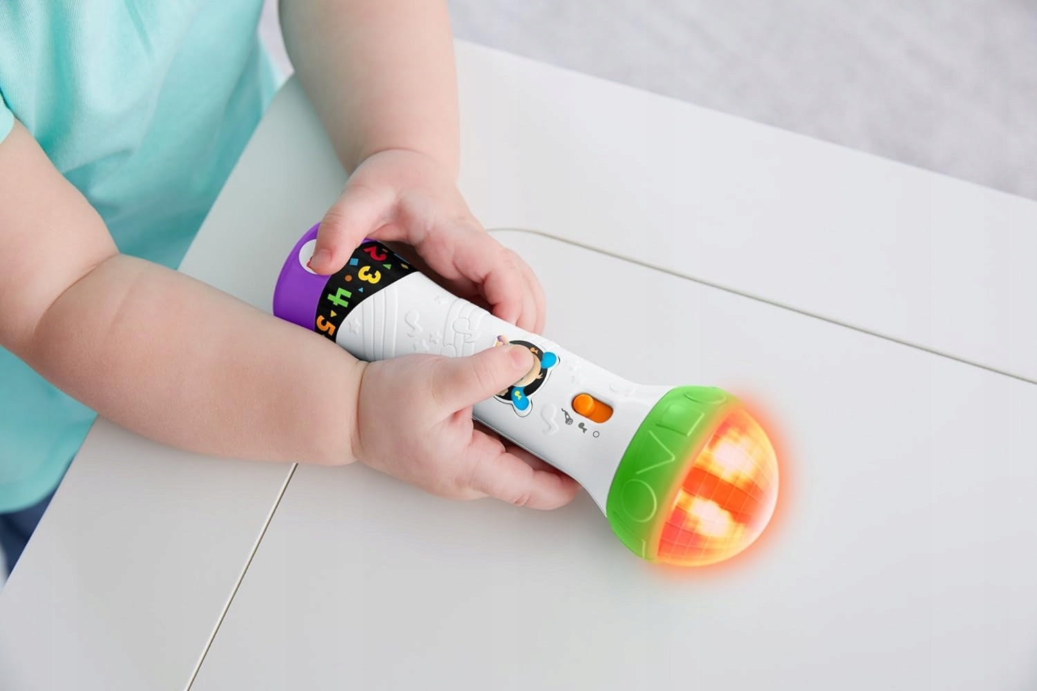 FISHER-PRICE FBP32 interaktywny mikrofon dla dzieci JĘZYK NIEMIECKI – zdjęcie produktu 3