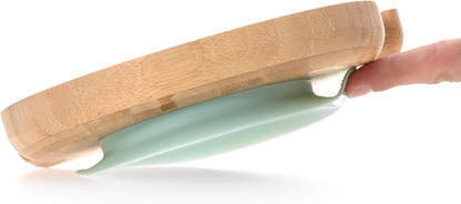 LASSIG assiette en bambou avec ventouse 10 x 18,5 cm CHIEN