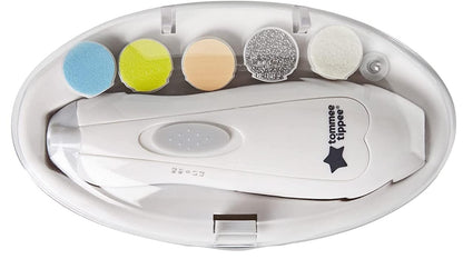 TOMMEE TIPPEE elektryczny pilnik do paznokci z lampką LED dzieci i dorośli