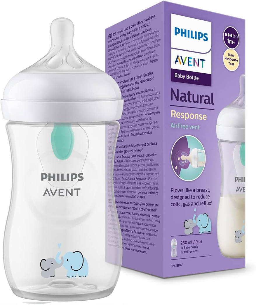 PHILIPS AVENT Natural RESPONSE biberon 260 ml 1mois+ AIR FREE VENT