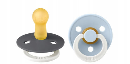 BIBS COLOUR GLOW smoczki uspokajające 2pack kauczuk 0-6 msc