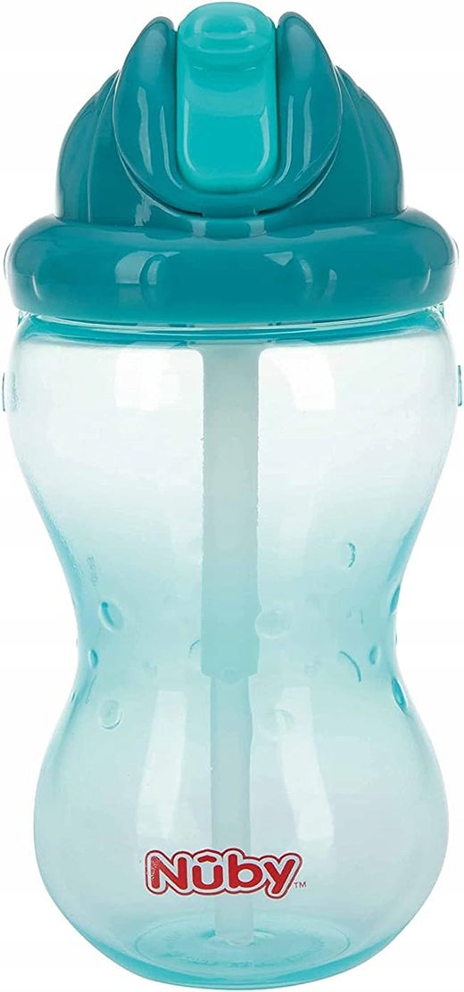 NUBY Flip-it Cup gobelet anti-fuite avec paille 12 m+ 360 ml