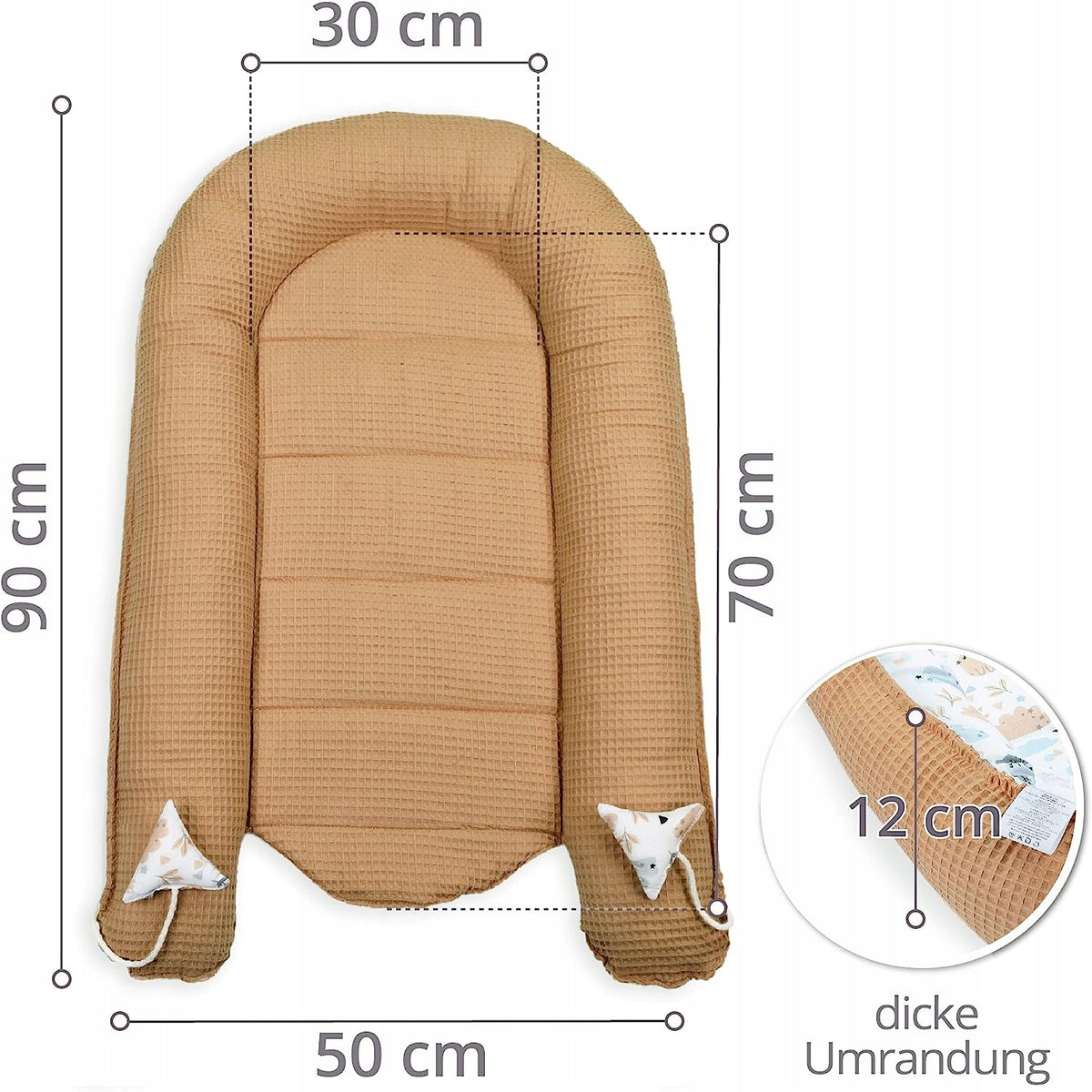TOTSY BABY kokon niemowlęcy gniazdo 90 x 50