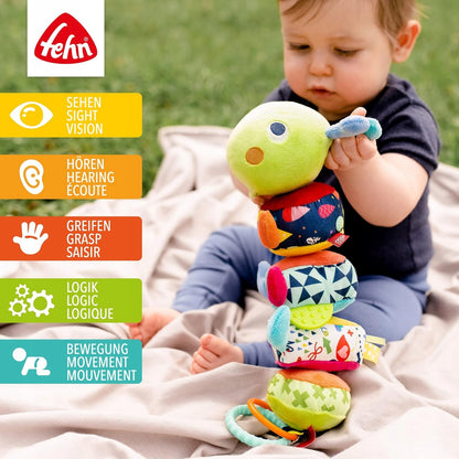 FEHN Color Friends gąsienica puzzle na rzep SENSORYCZNA 36cm
