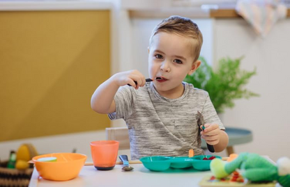 TOMMEE TIPPEE Big Kids couverts en acier inoxydable cuillère fourchette couteau 16 cm 12 m+