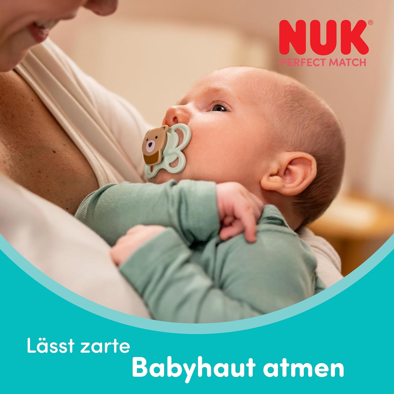 NUK Winnie Puuh Air Silikon-Schnuller 0–6 Monate, 2er-Pack – Produktfoto 2