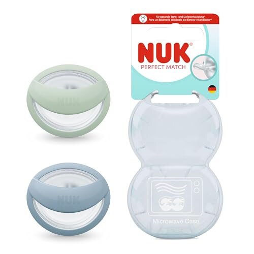 NUK Perfect Match fopspenen 0-6 mnd. 2 stuks groen/blauw