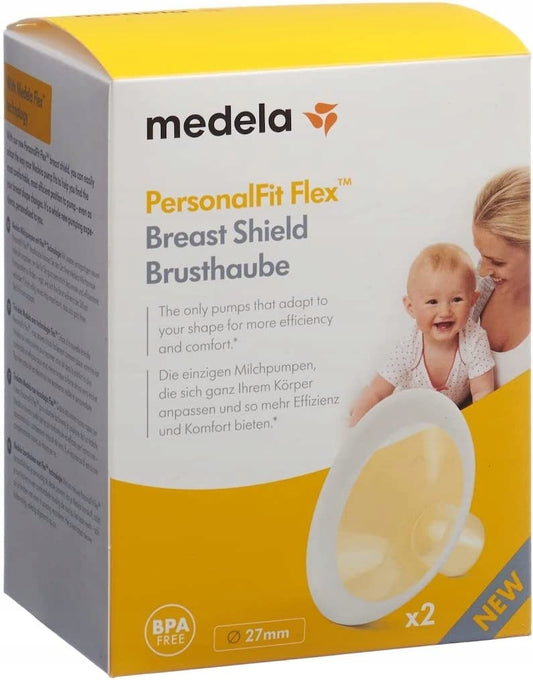 MEDELA lejek Personal Fit Flex 27mm x2, BPA-free, biały plastik, kompatybilny z laktatorami Medela
