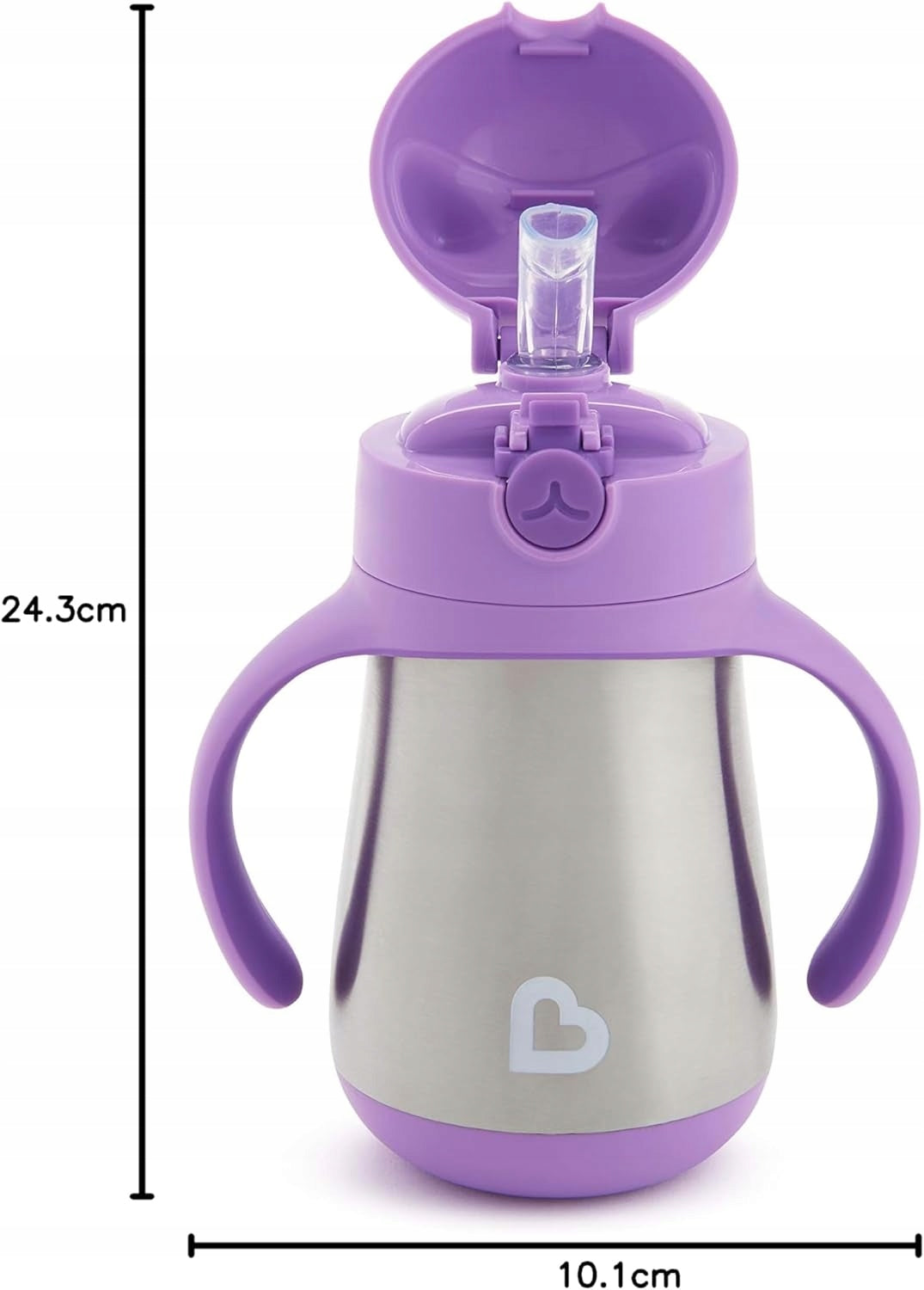 MUNCHKIN Cool Cat tasse anti-fuite avec paille EN ACIER 237 ml