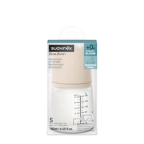 Suavinex Zero Zero biberon anti-coliques 180 ml S Light