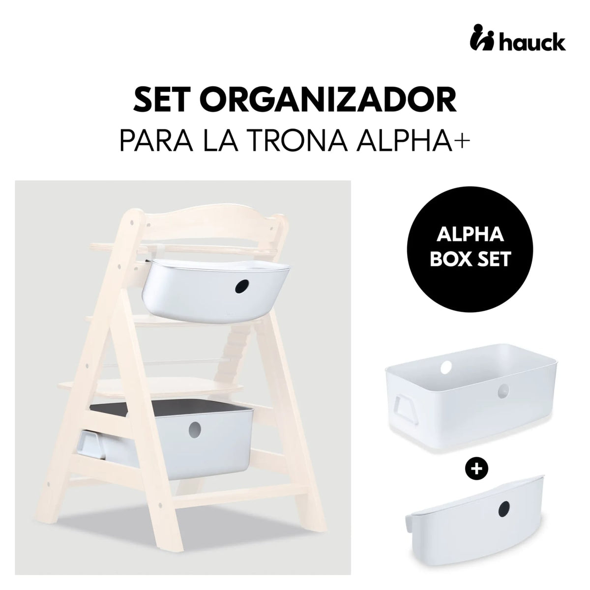 Hauck Alpha Box Set High Chair Organizer, White