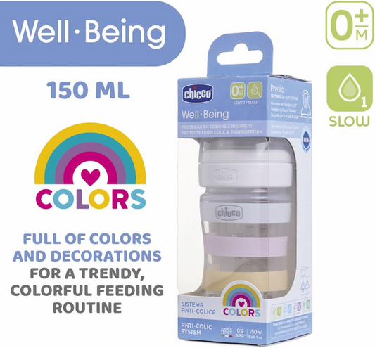 CHICCO Well Being cumisüveg 0 hó+ 150 ml