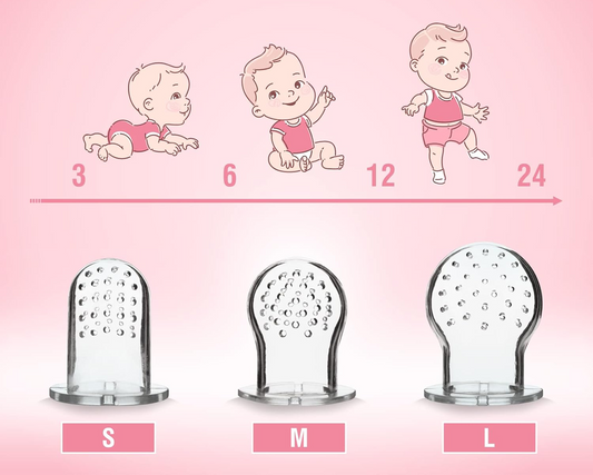LUXIOR anneau de dentition distributeur de fruits pour enfants 3 embouts 3-24 mois