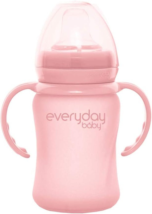 EVERYDAY BABY Tasse d'apprentissage en verre anti-fuite 150 ml 6 mois+